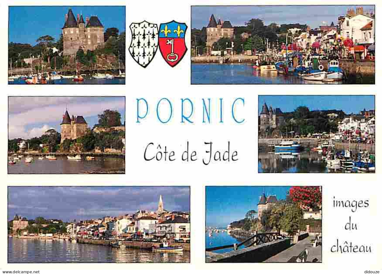 44 - Pornic - Multivues - Bateaux - Blasons - CPM - Voir Scans Recto-Verso - Pornic