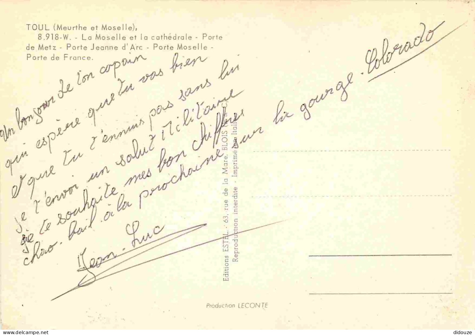 54 - Toul - Ses Portes - Multivues - Blasons - CPM - Voir Scans Recto-Verso - Toul