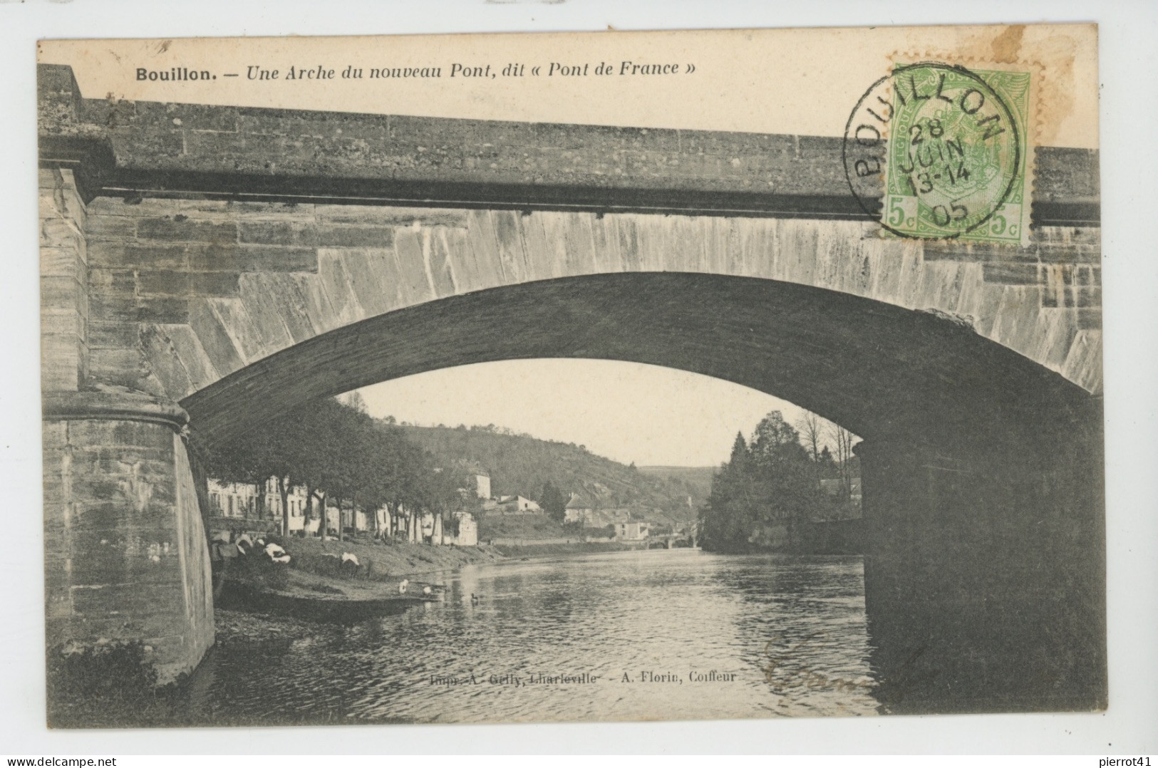BELGIQUE - BOUILLON - Une Arche Du Nouveau Pont  Dit "Pont De France " - Bouillon