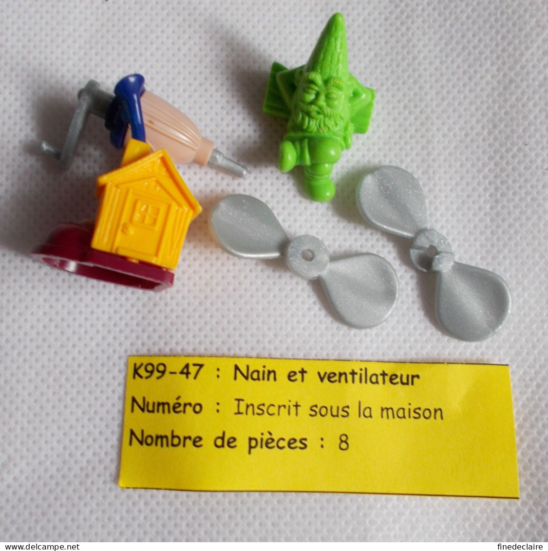 Kinder - Nain Et Drôle De Maison - Nain Et Ventilateur - K99 47 - Sans BPZ - Steckfiguren