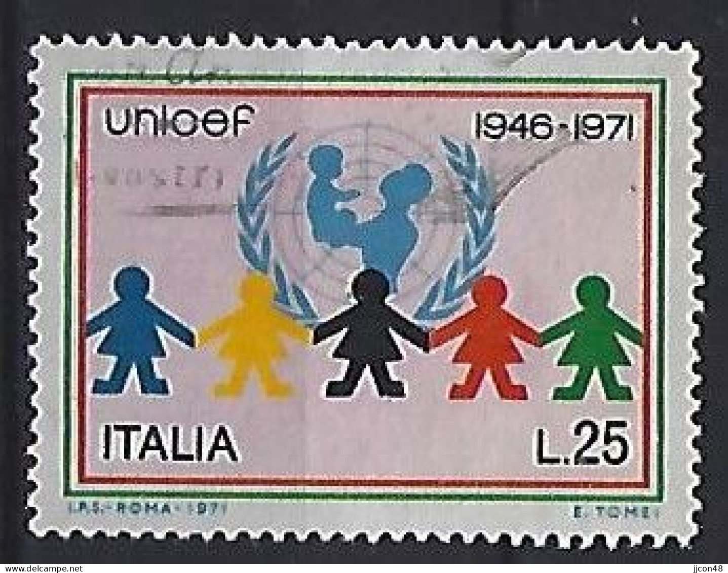 Italy 1971  25 Jahre UNICEF  (o) Mi.1351 - 1971-80: Afgestempeld