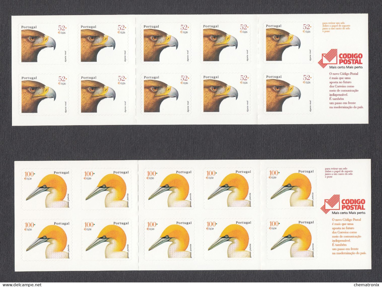 Portugal 2000 - Yvert: 2405-2406, Afinsa: 2677+2679 - Carnets Adhesivos - MNH ** - Postzegelboekjes