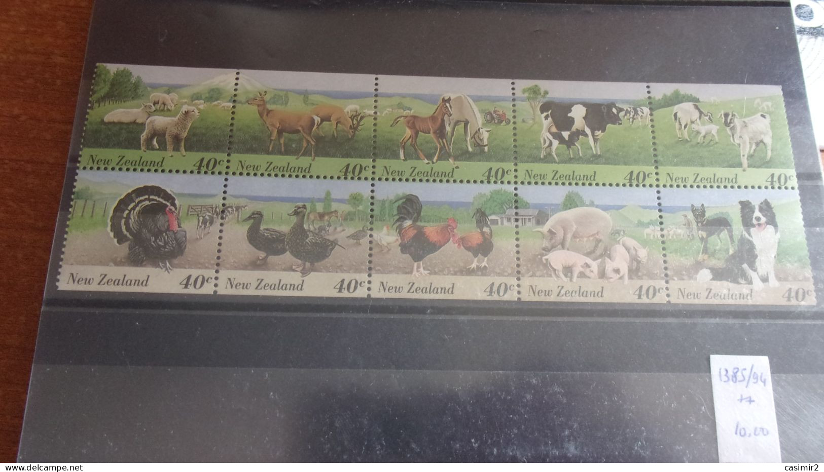 NOUVELLE ZELANDE YVERT N°1385.1394** - Unused Stamps