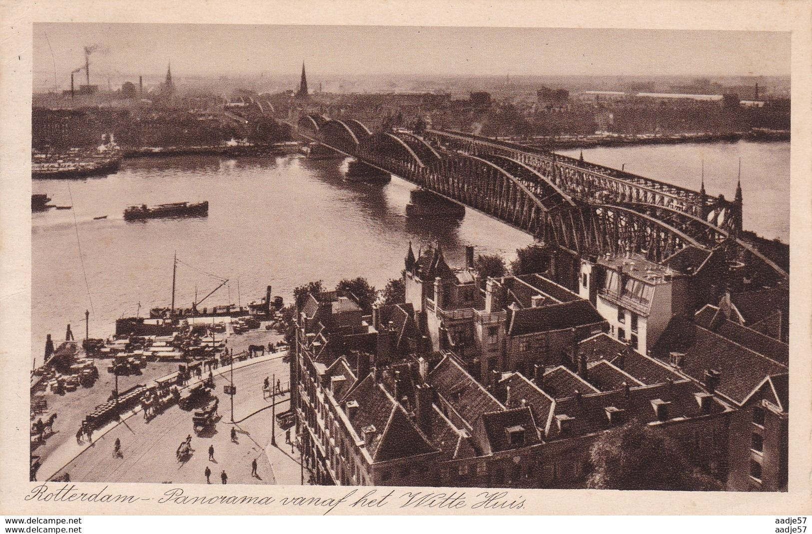 Netherlands Pays Bas Rotterdam Spoorbrug Over De Maas 1936 - Rotterdam