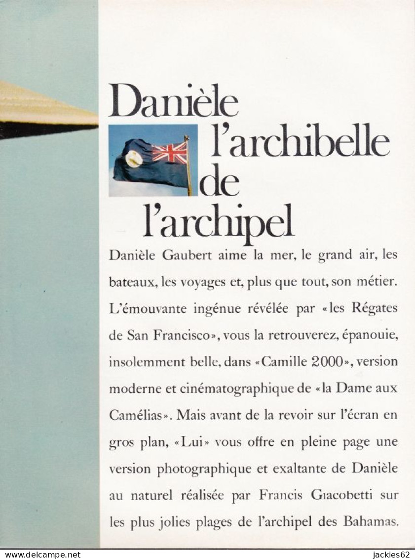 129186CL/ DANIELE GAUBERT, Extraits Du Magazine *Lui* - Zonder Classificatie