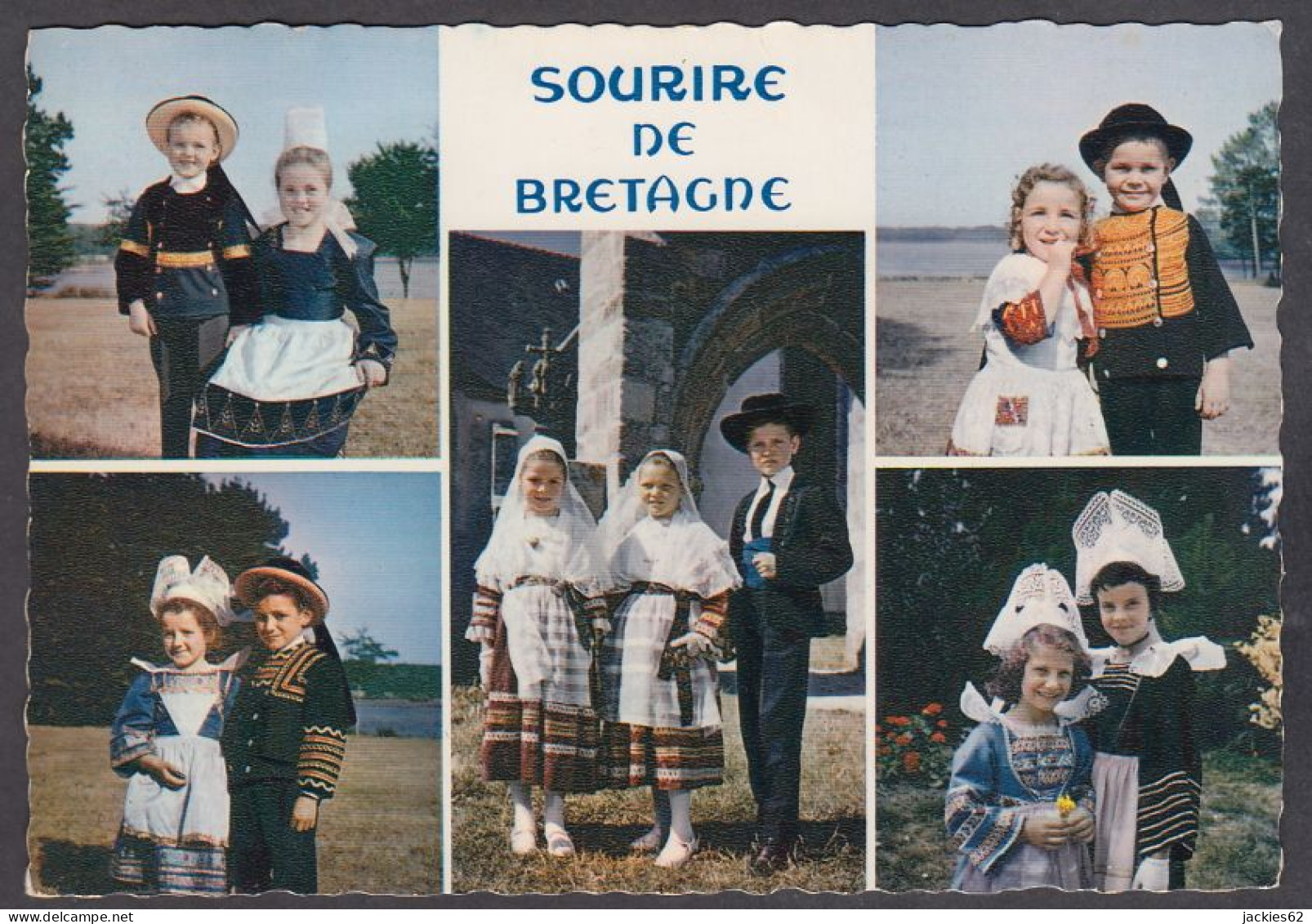 125440/ BRETAGNE, Enfants En Costumes Traditionnels, *Sourire De Bretagne* - Bretagne