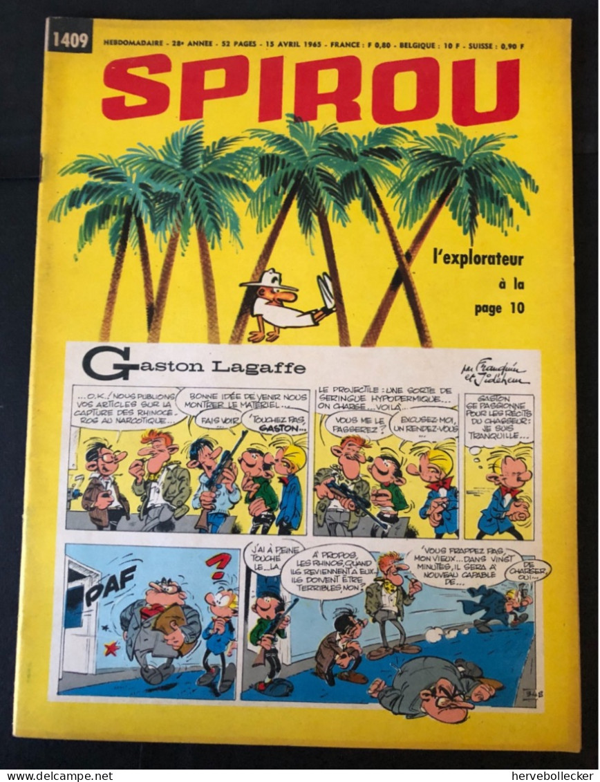 Spirou Hebdomadaire N° 1409 -1965 - Spirou Magazine