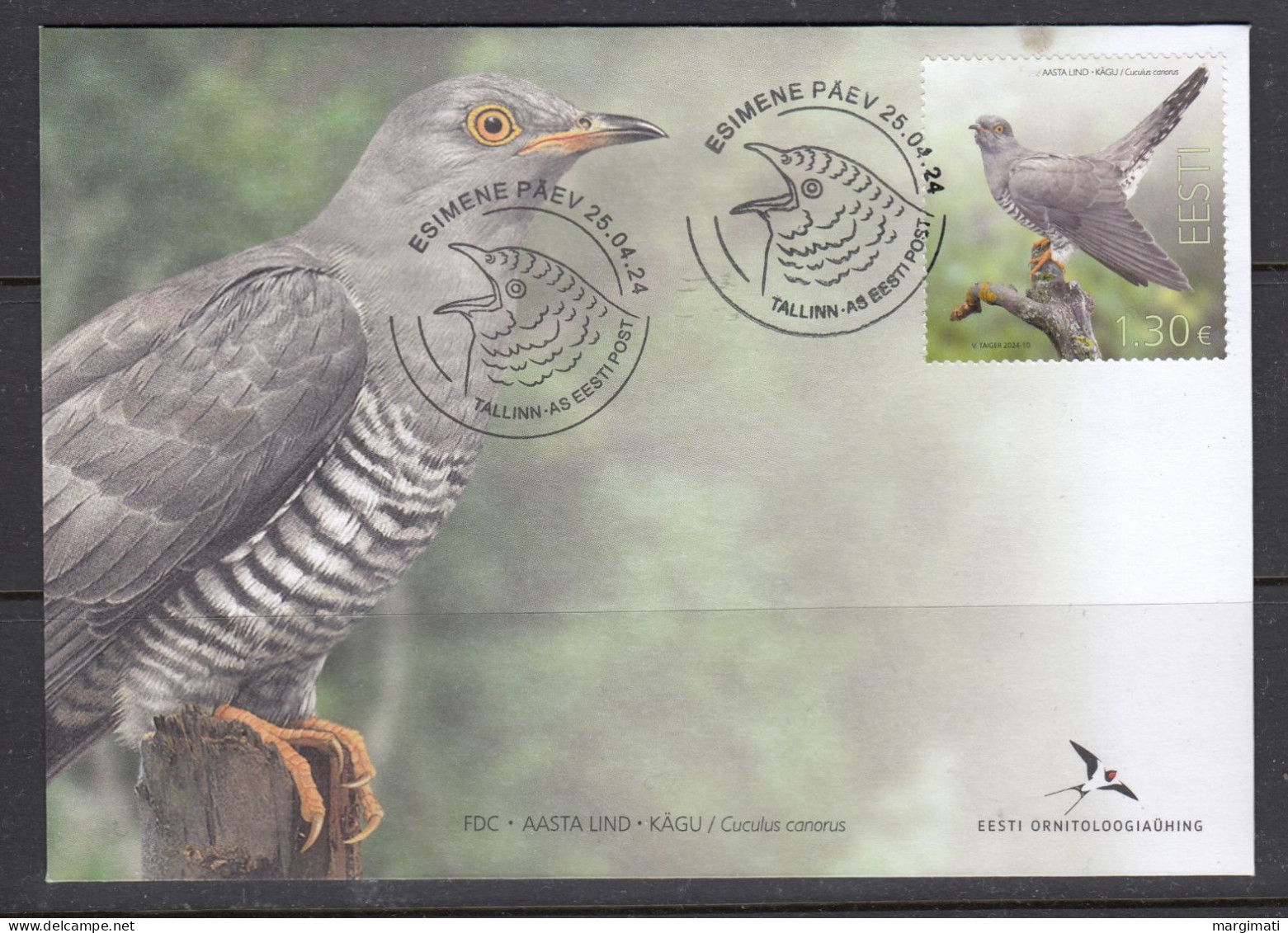 Estland 2024. Bird Of The Year. FDC. - Estonia