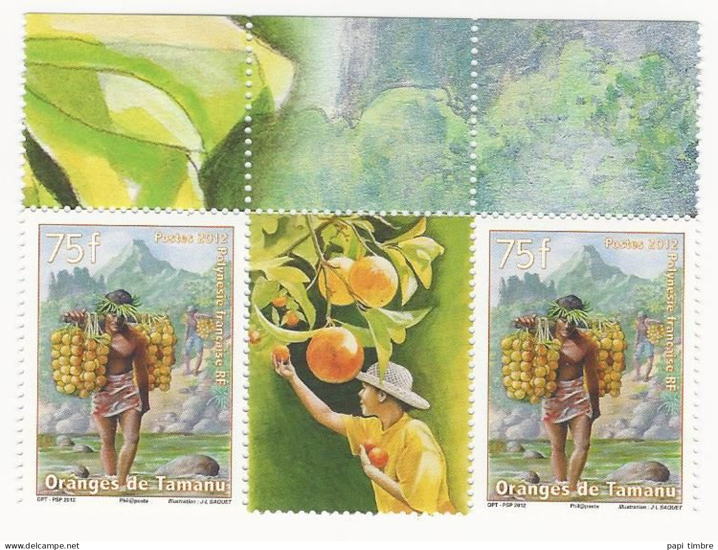 Polynésie-2012-Oranges Du Plateau De Tamanu - N° 995 ** - Unused Stamps