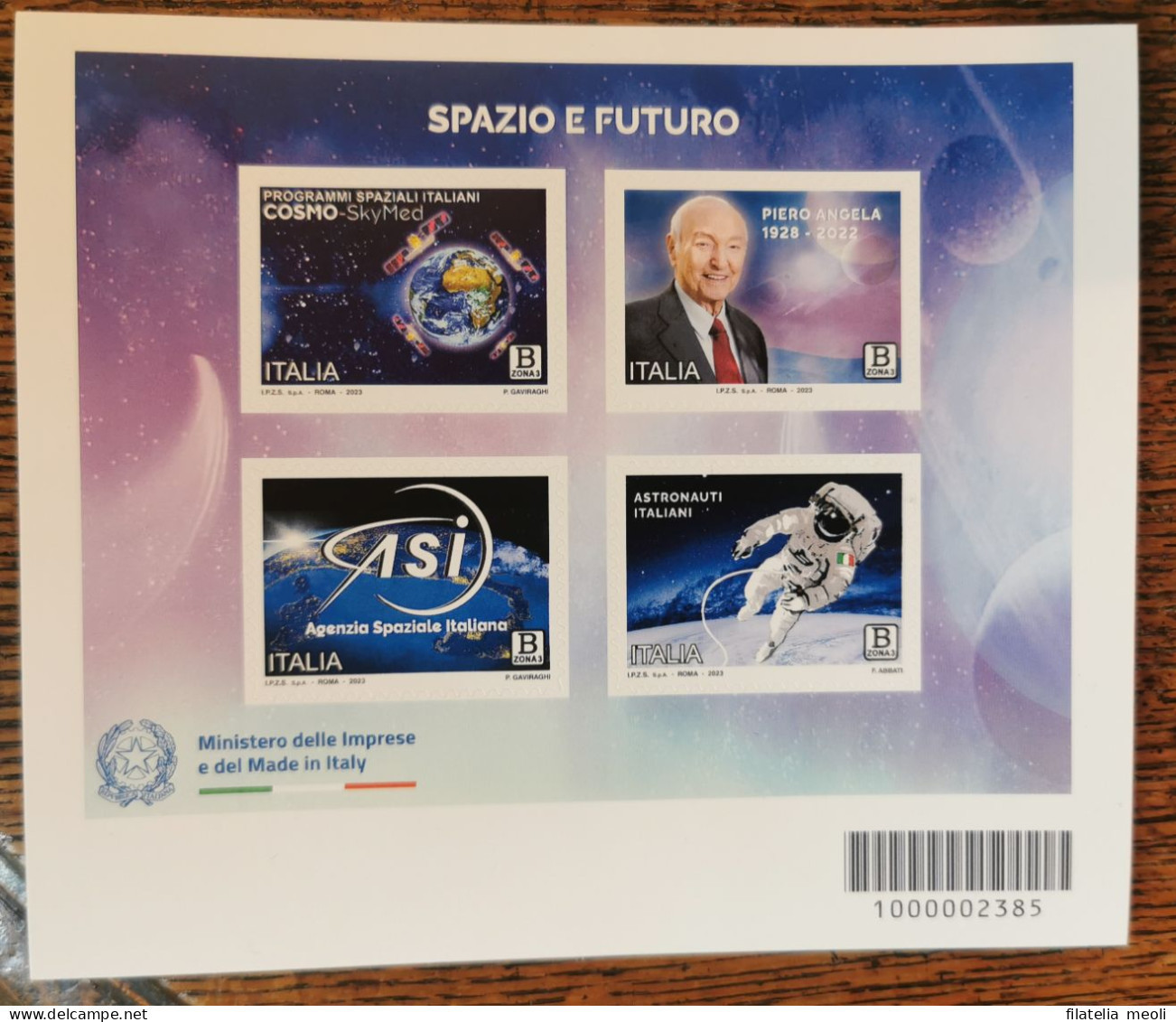 ITALIA 2023 AGENZIA SPAZIALE ASI - 2021-...: Mint/hinged