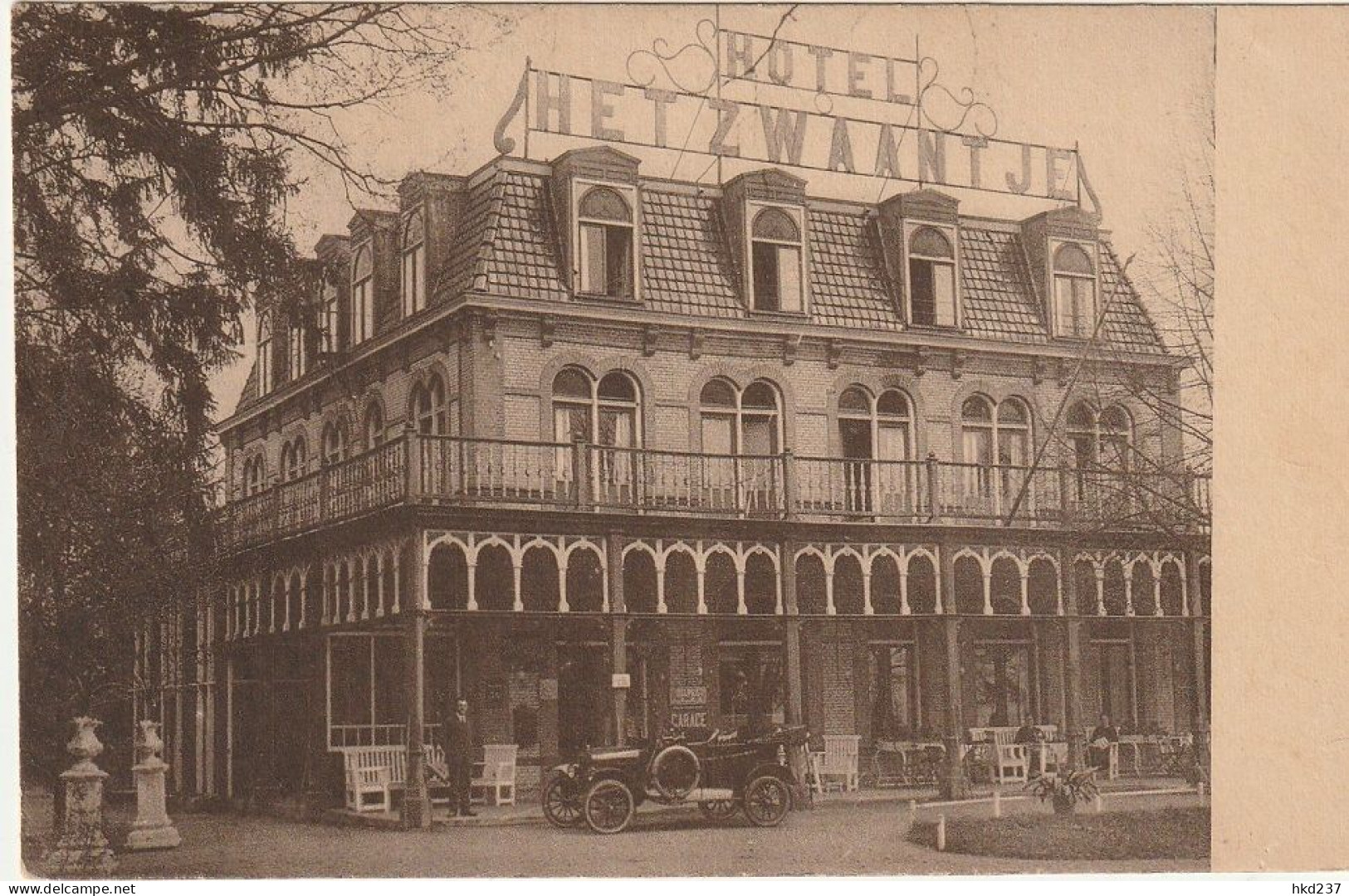 De Lutte Hotel Het Zwaantje Levendig Oude Auto # 1926    4408 - Sonstige & Ohne Zuordnung