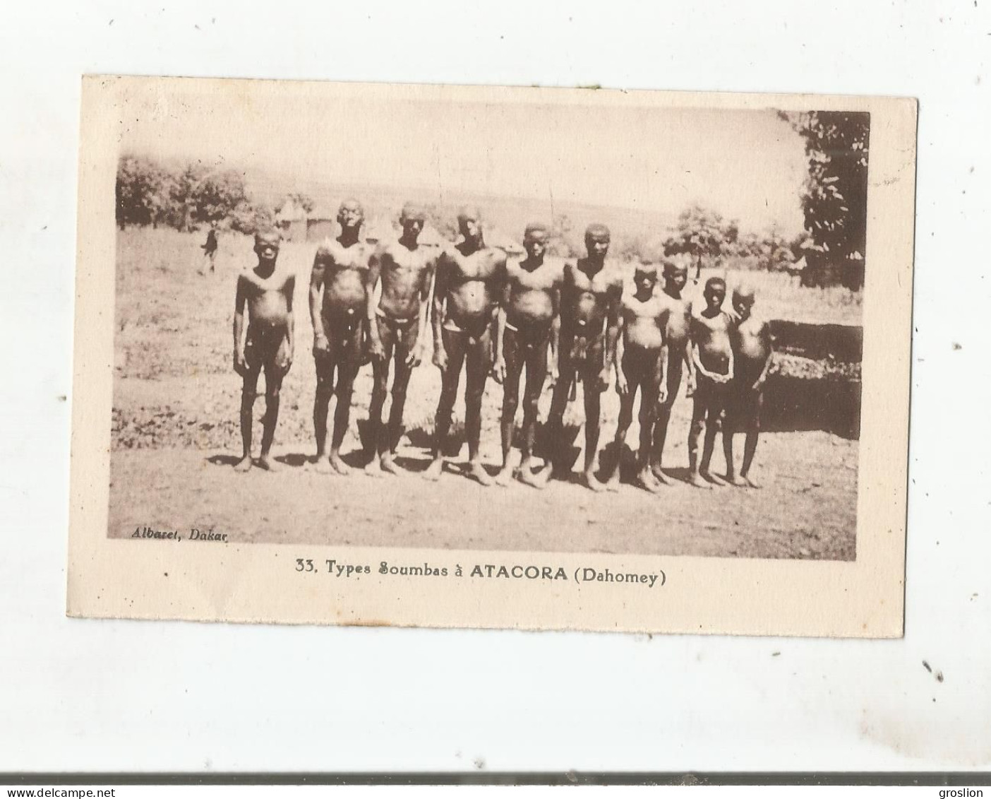 TYPES SOUMBAS A  ATACORA  (DAHOMEY) 33 (JEUNES GARCONS) 1934 - Dahomey