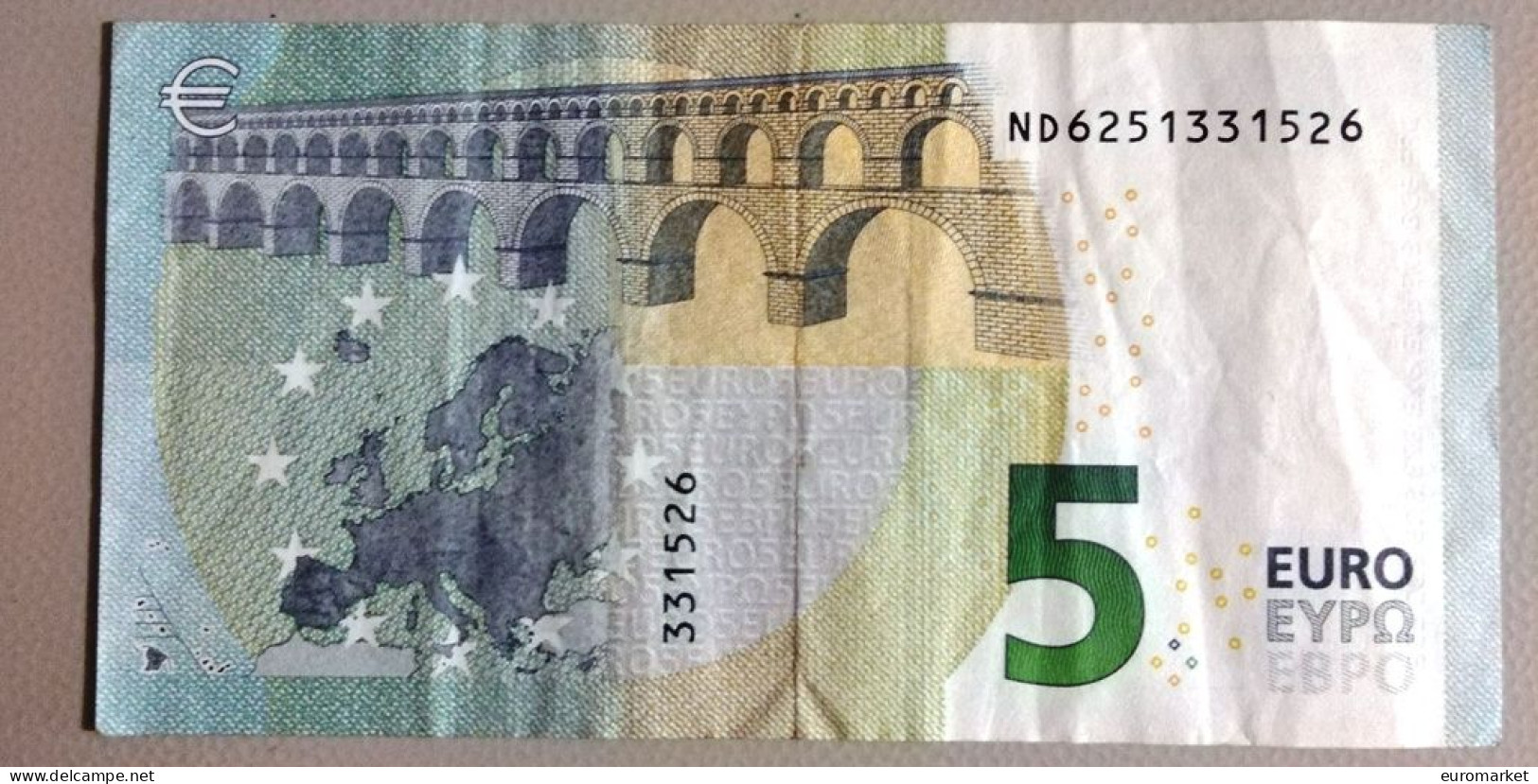 5 EURO "N" N024 RADAR AUTRICHE AUSTRIA CIRCULE/CIRCULATED LAGARDE - 5 Euro