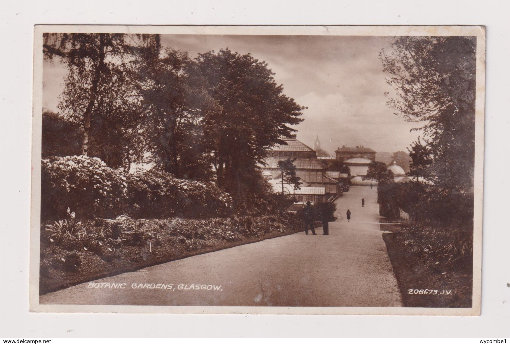 SCOTLAND - Glasgow Botanic Gardens Used Vintage Postcard - Lanarkshire / Glasgow