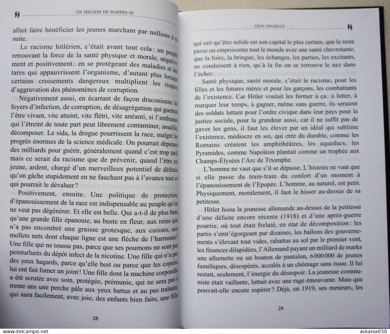 DEGRELLE Histoire de la Waffens SS Légion Wallonie Waffen SS REX Rexisme