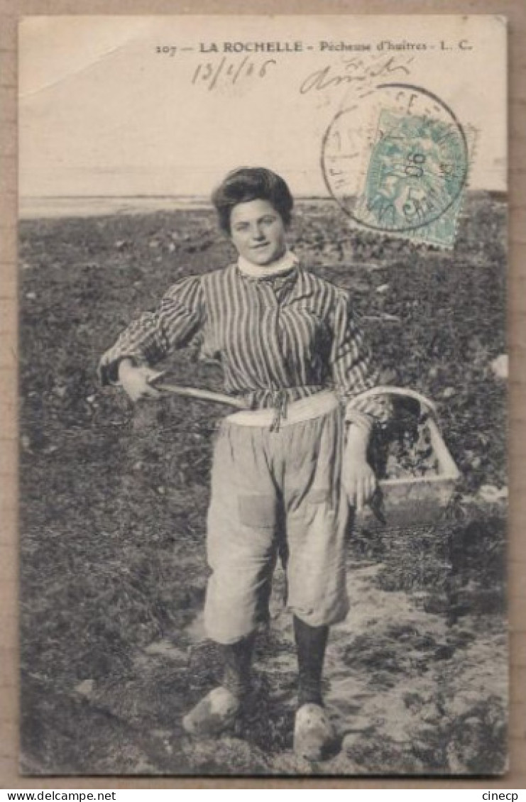 CPA 17 - LA ROCHELLE - Pêcheuse D'Huîtres - TB PLAN Jeune Femme TB PORTRAIT Métier MER - La Rochelle