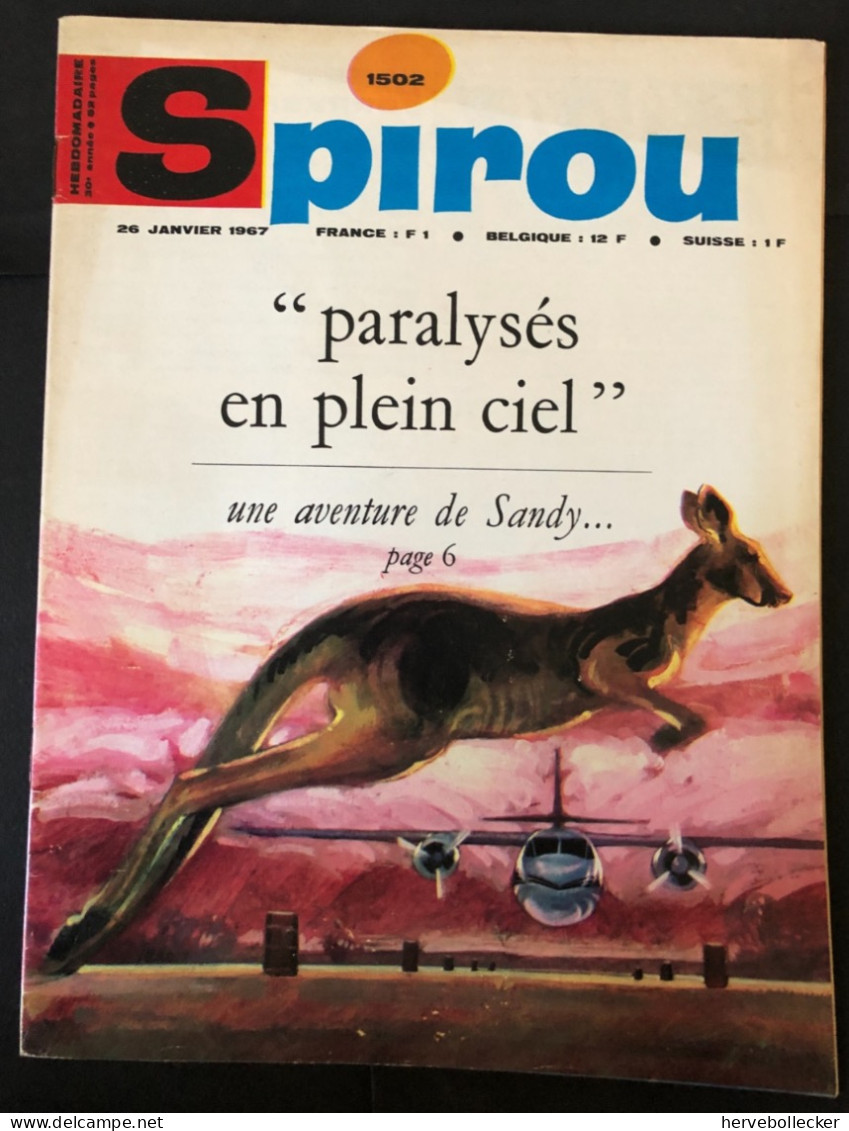 Spirou Hebdomadaire N° 1502 -1967 - Spirou Magazine