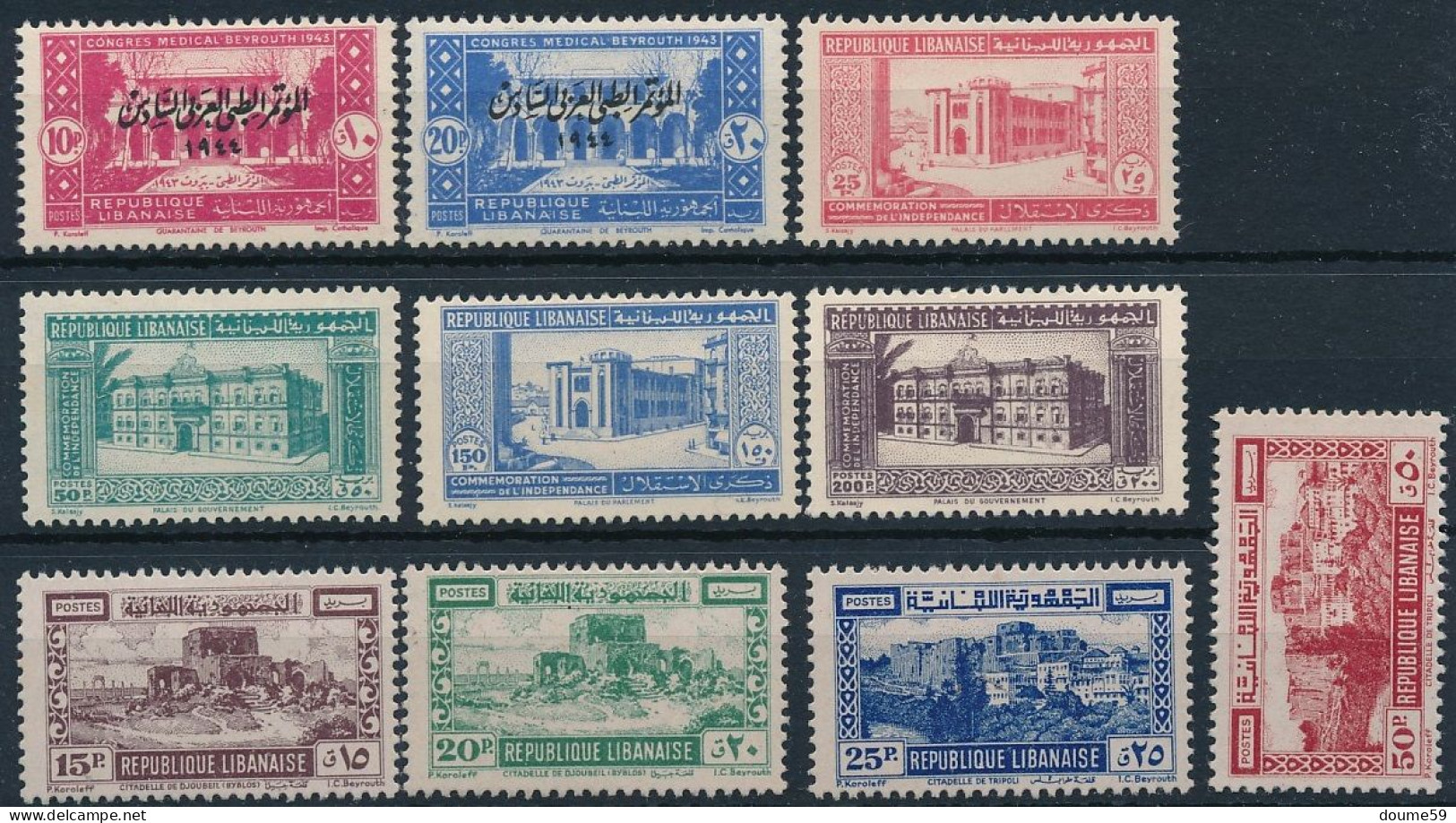 BM-42: GRAND LIBAN:  N°187/188*-189/192*-193/196* - Unused Stamps