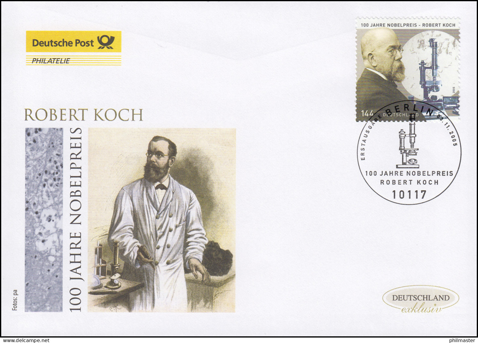 2496 Nobelpreisträger Bakteriologe Robert Koch, Schmuck-FDC Deutschland Exklusiv - Lettres & Documents