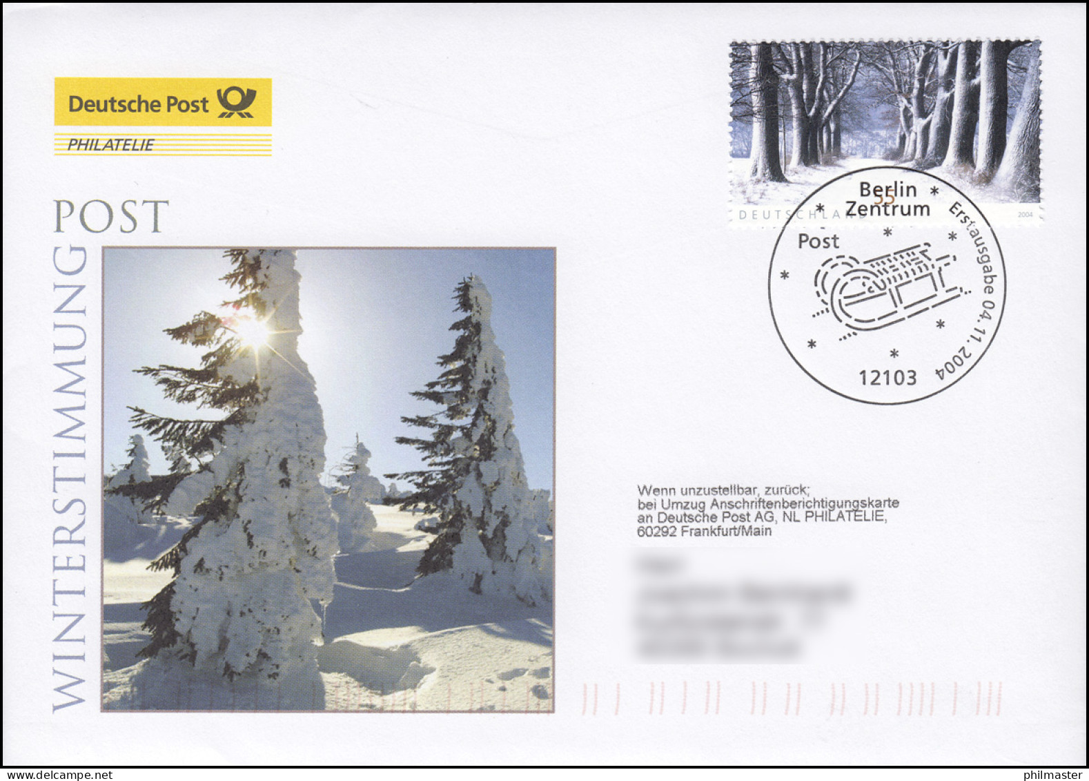 2431 Post - Winterstimmung, Schmuck-FDC Deutschland Exklusiv - Lettres & Documents