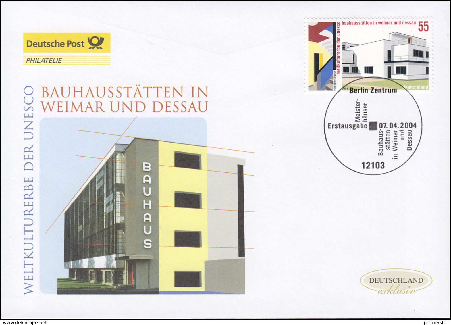 2394 UNESCO Bauhaus Weimar Und Dessau, Schmuck-FDC Deutschland Exklusiv - Storia Postale