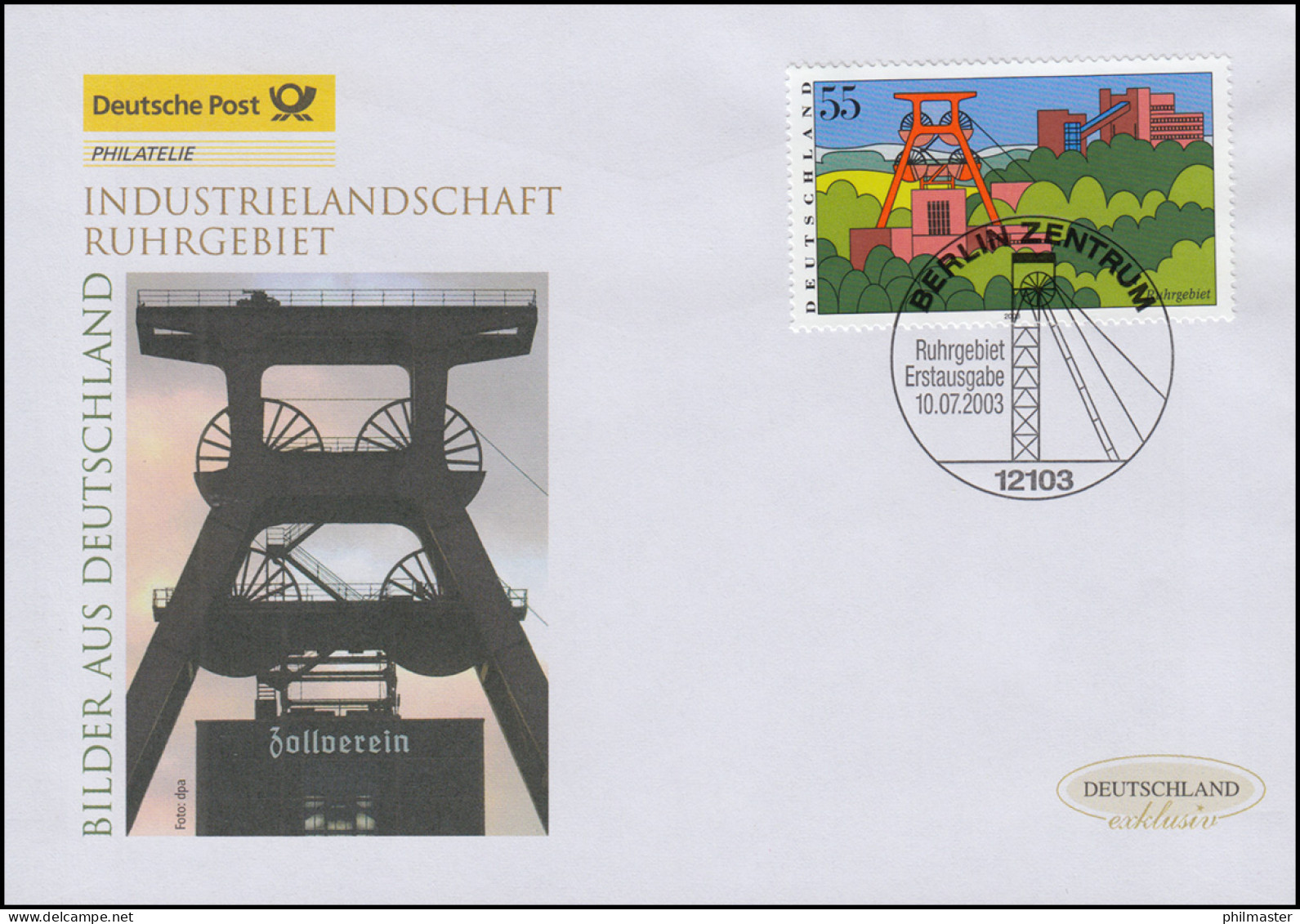 2355 Industrielandschaft Ruhrgebiet, Schmuck-FDC Deutschland Exklusiv - Storia Postale