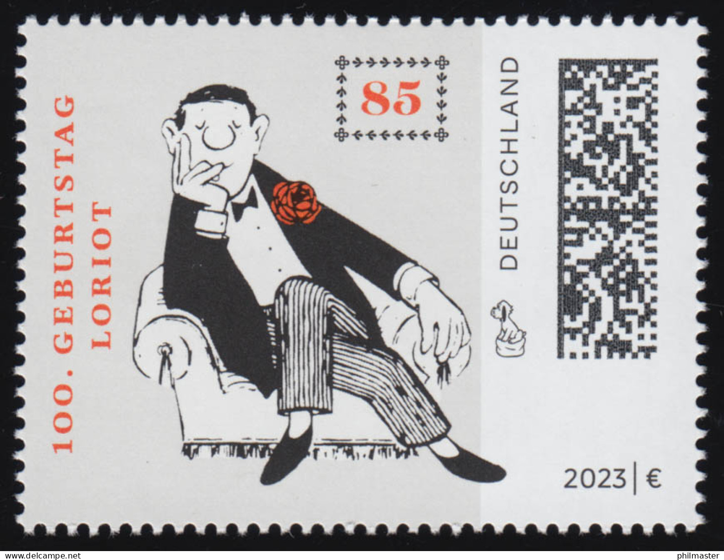 3795 Loriot Auf Dem Sofa - Nassklebend, Postfrisch **/MNH - Ungebraucht