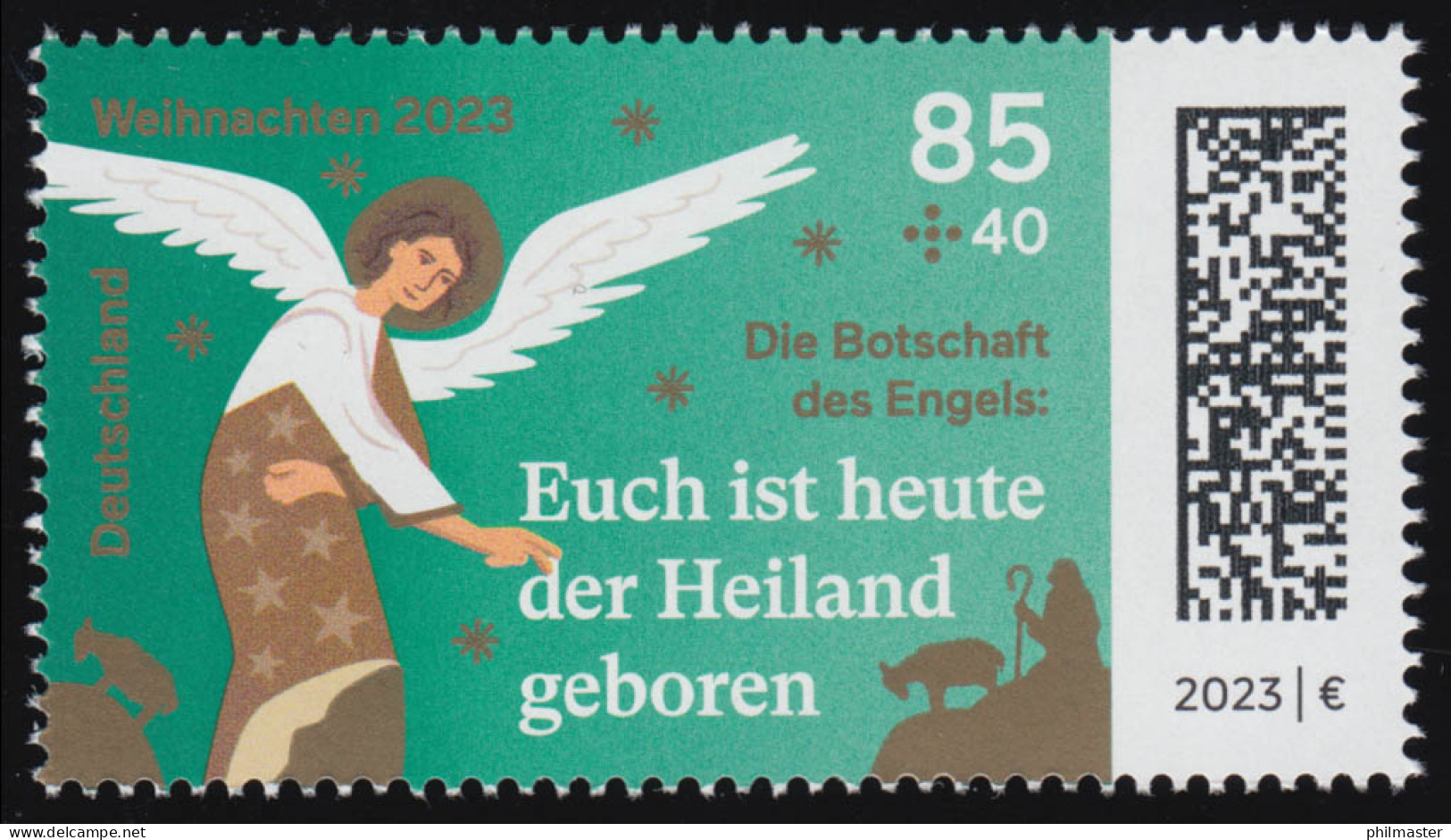 3793 Weihnachten: Heiland Geboren - Nassklebend, Postfrisch **/MNH - Ungebraucht