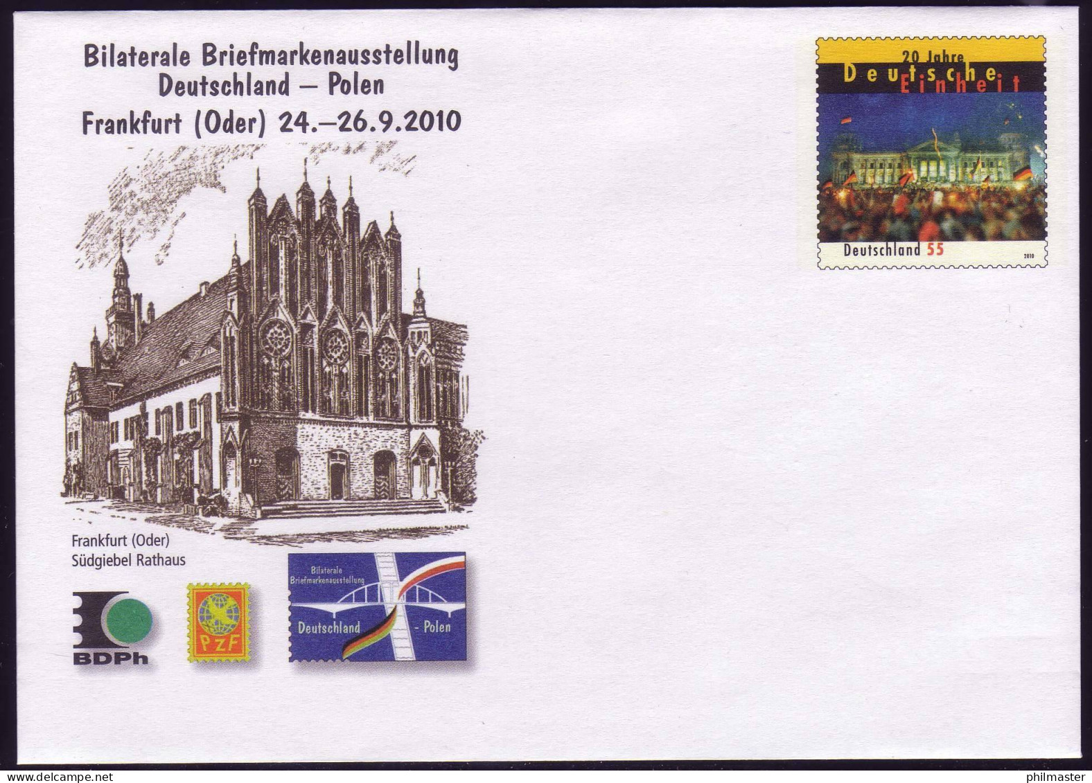 USo 213 Ausstellung Frankfurt/Oder 2010, Postfrisch - Enveloppes - Neuves