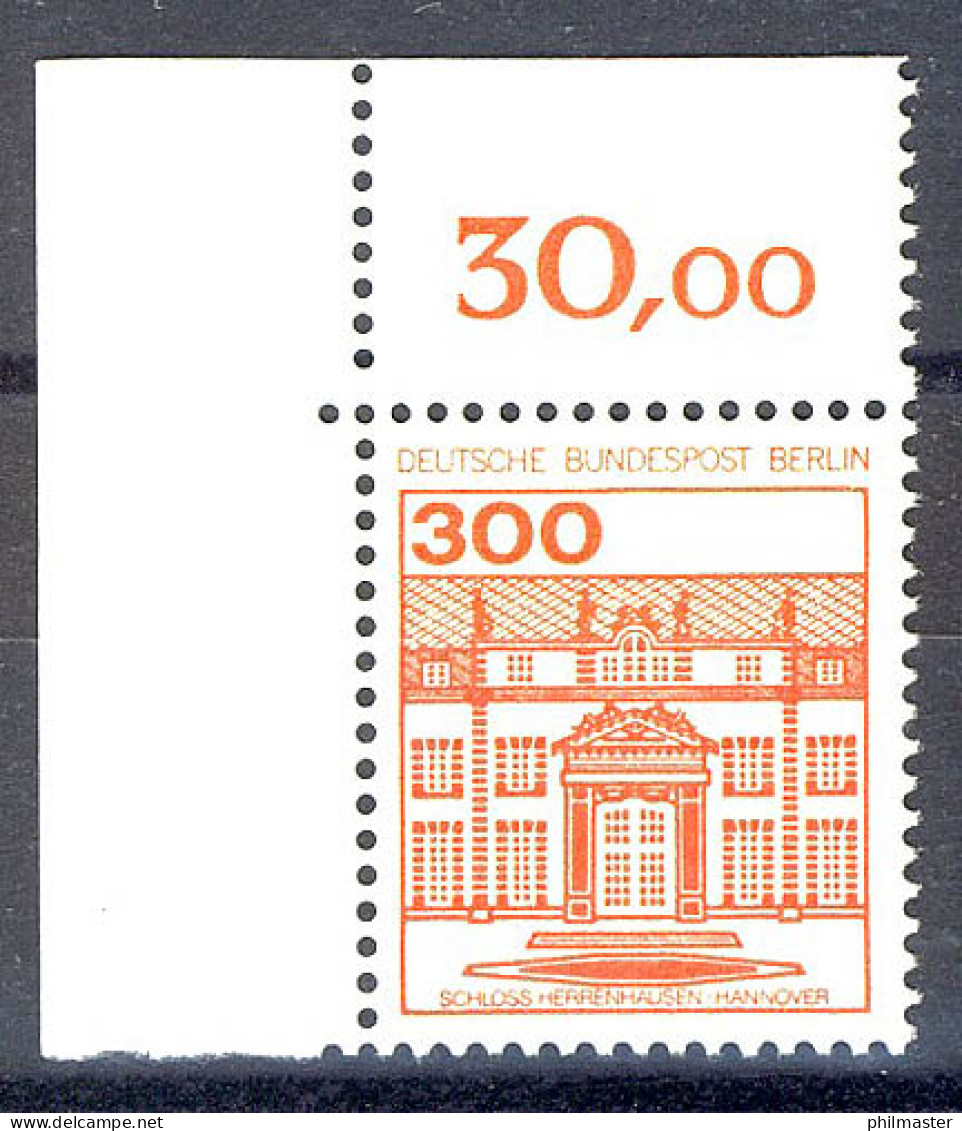 677 Burgen U.Schl. 300 Pf Ecke Ol ** Postfrisch - Unused Stamps