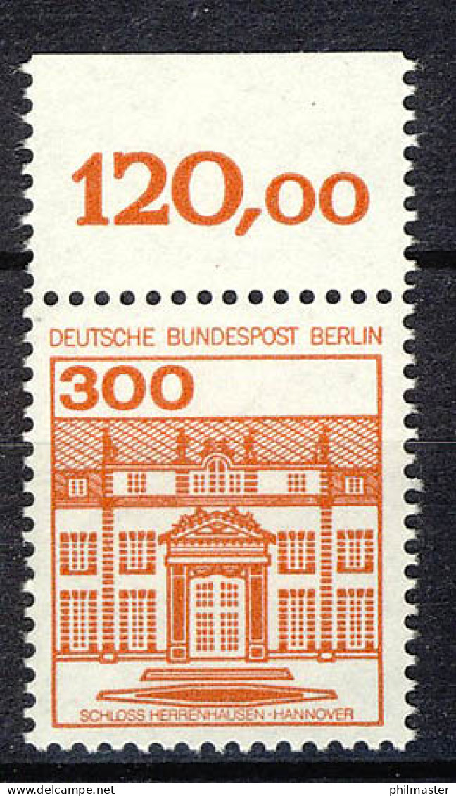 677 Burgen U.Schl. 300 Pf Oberrand ** Postfrisch - Unused Stamps