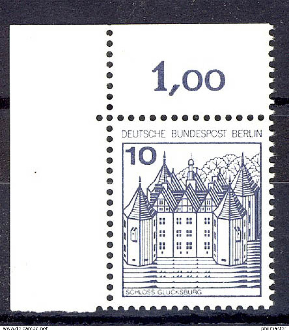 532 Burgen U.Schl. 10 Pf Ecke Ol ** Postfrisch - Unused Stamps