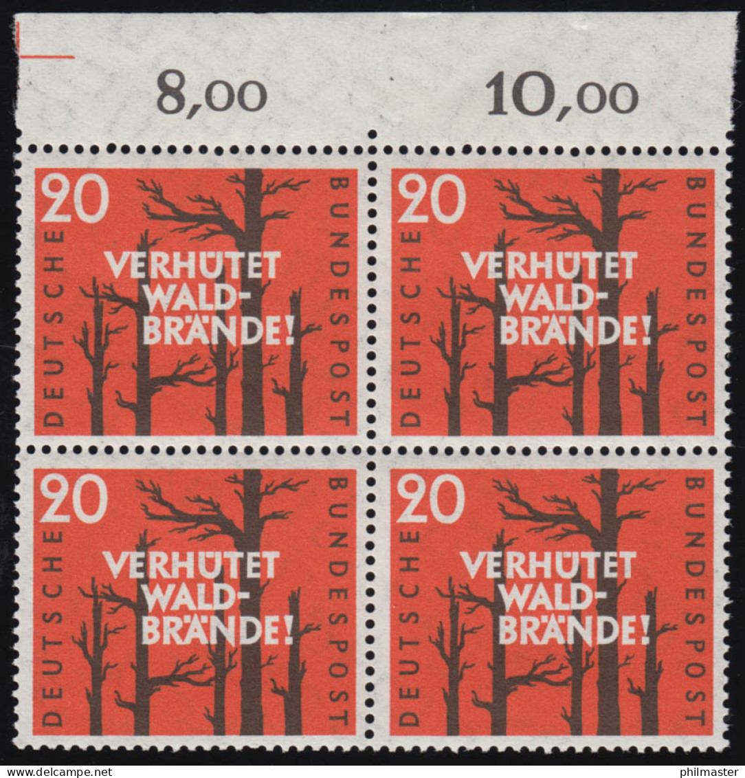 283 Waldbrandverhütung ** Vbl Oberrand 1 Zähnungsloch - Unused Stamps