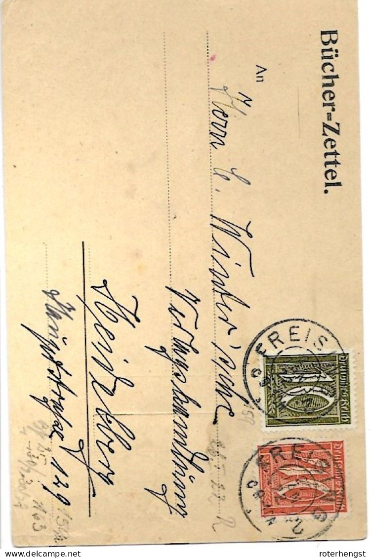 Germany Inflation Card Freising 27.2.1922 - Brieven En Documenten