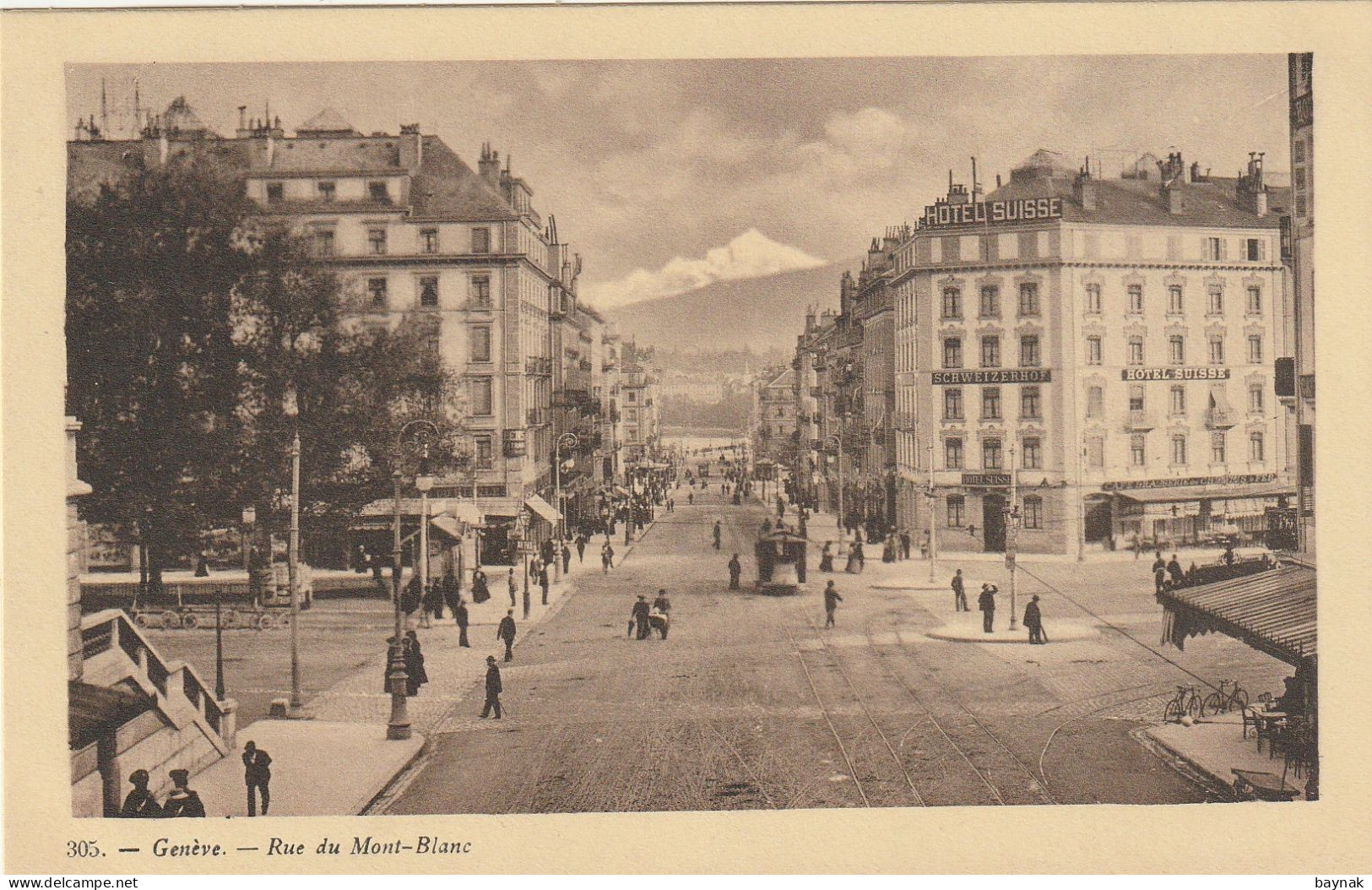 GENEVE166 --   GENEVE   --   RUE DU MONT BLANC - --  TRAMWAY - Genève