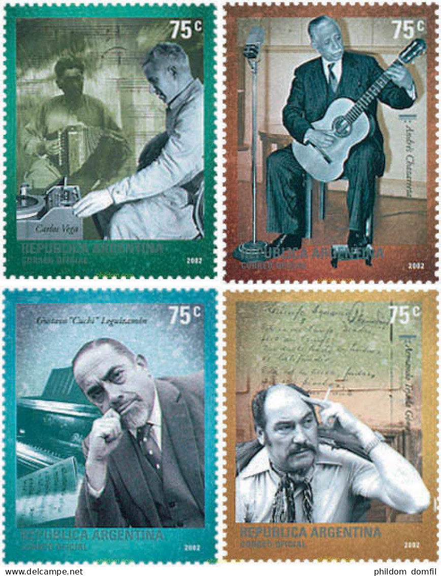 114361 MNH ARGENTINA 2002 MUSICOS - Ongebruikt