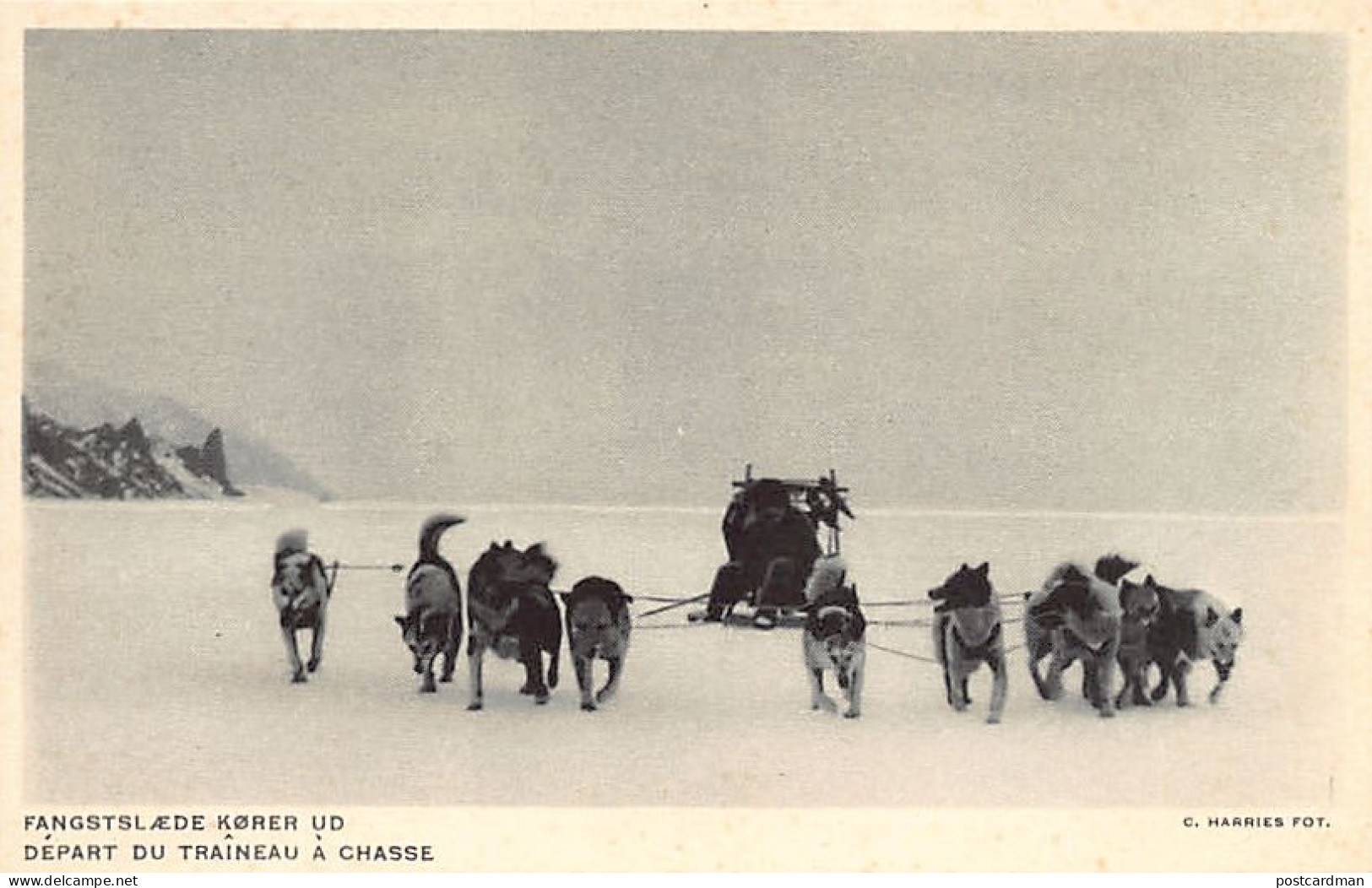 GRØNLAND Greenland – Departure Of The Sled For The Hunt - Publ. Administration Du Groenland – Photographer C. Harries - Greenland