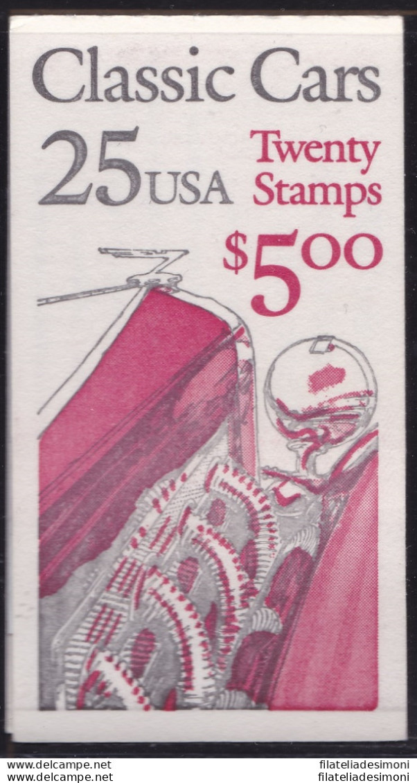 1988 Stati Uniti - LIBRETTO N. 156 - $5,00 Testo Nero E Rosso MNH/** - Andere & Zonder Classificatie