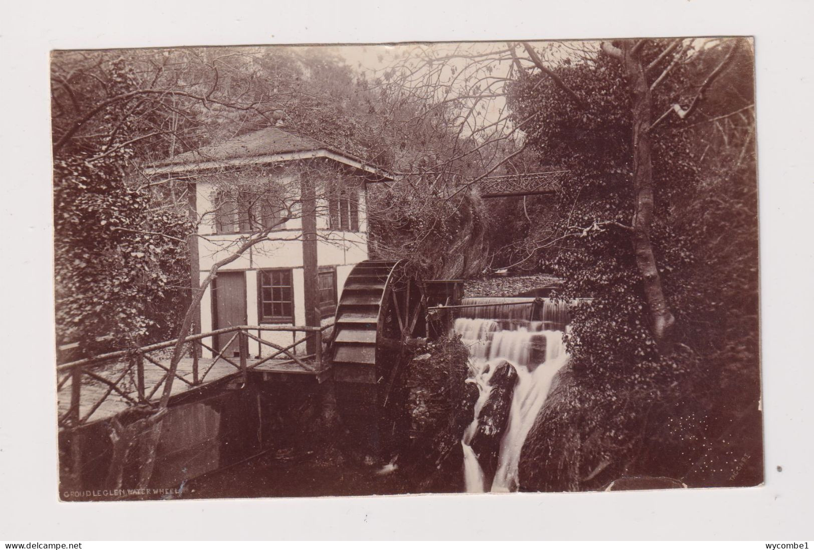 ISLE OF MAN - Groudleglen Mill Used Vintage Postcard - Insel Man