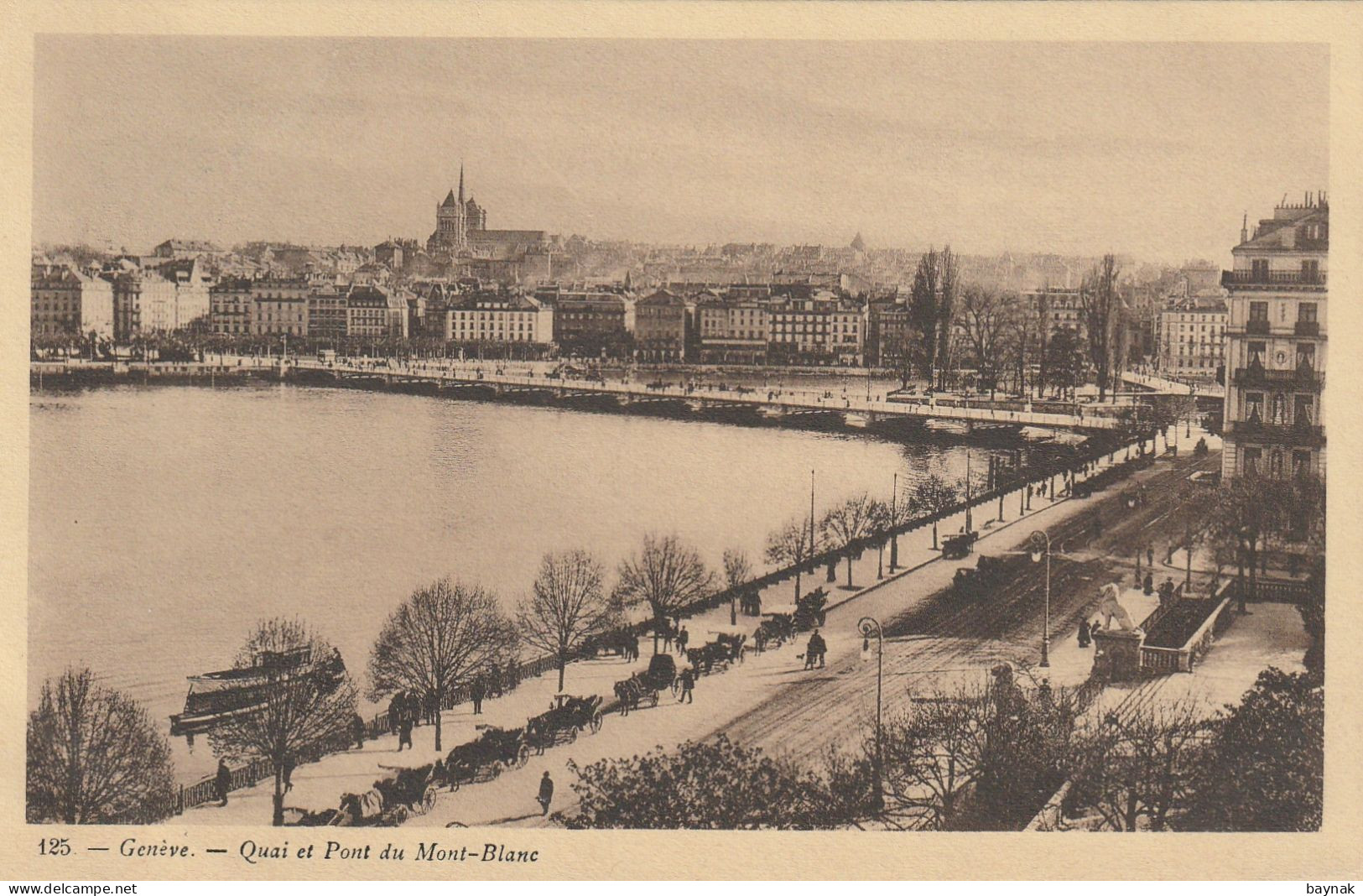 GENEVE169 --   GENEVE   --   QUAI ET PONT DU MONT BLANC - Genève