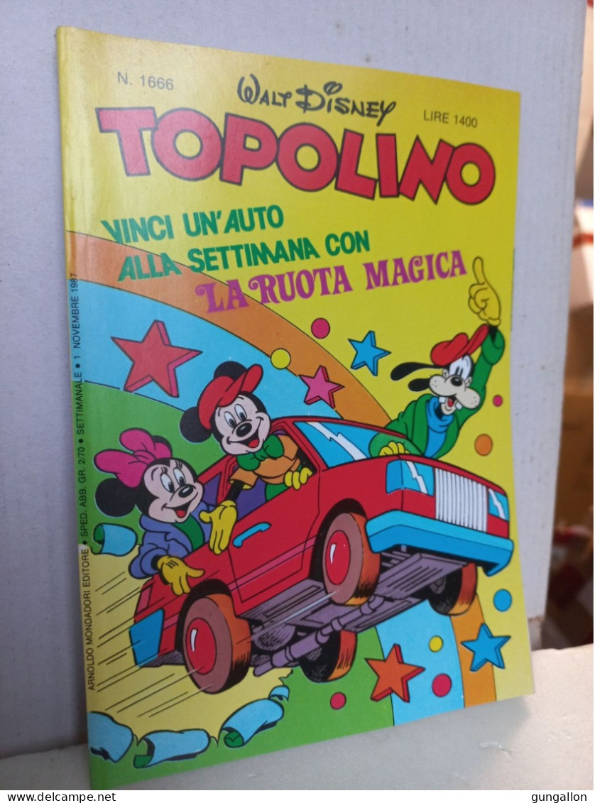 Topolino (Mondadori 1987) N. 1666 - Disney