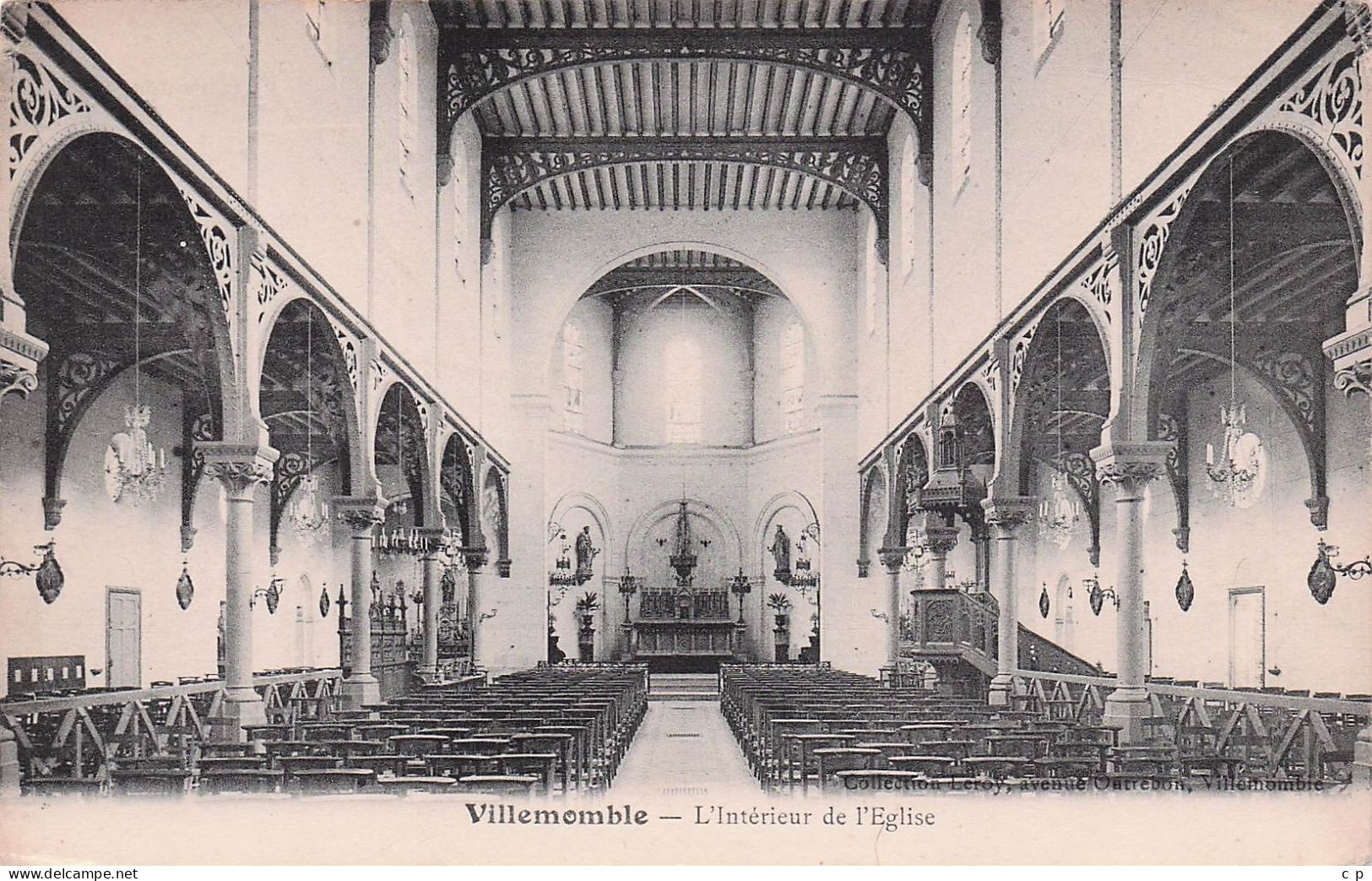 Villemonble - Interieur De L'Eglise -  CPA °J - Villemomble