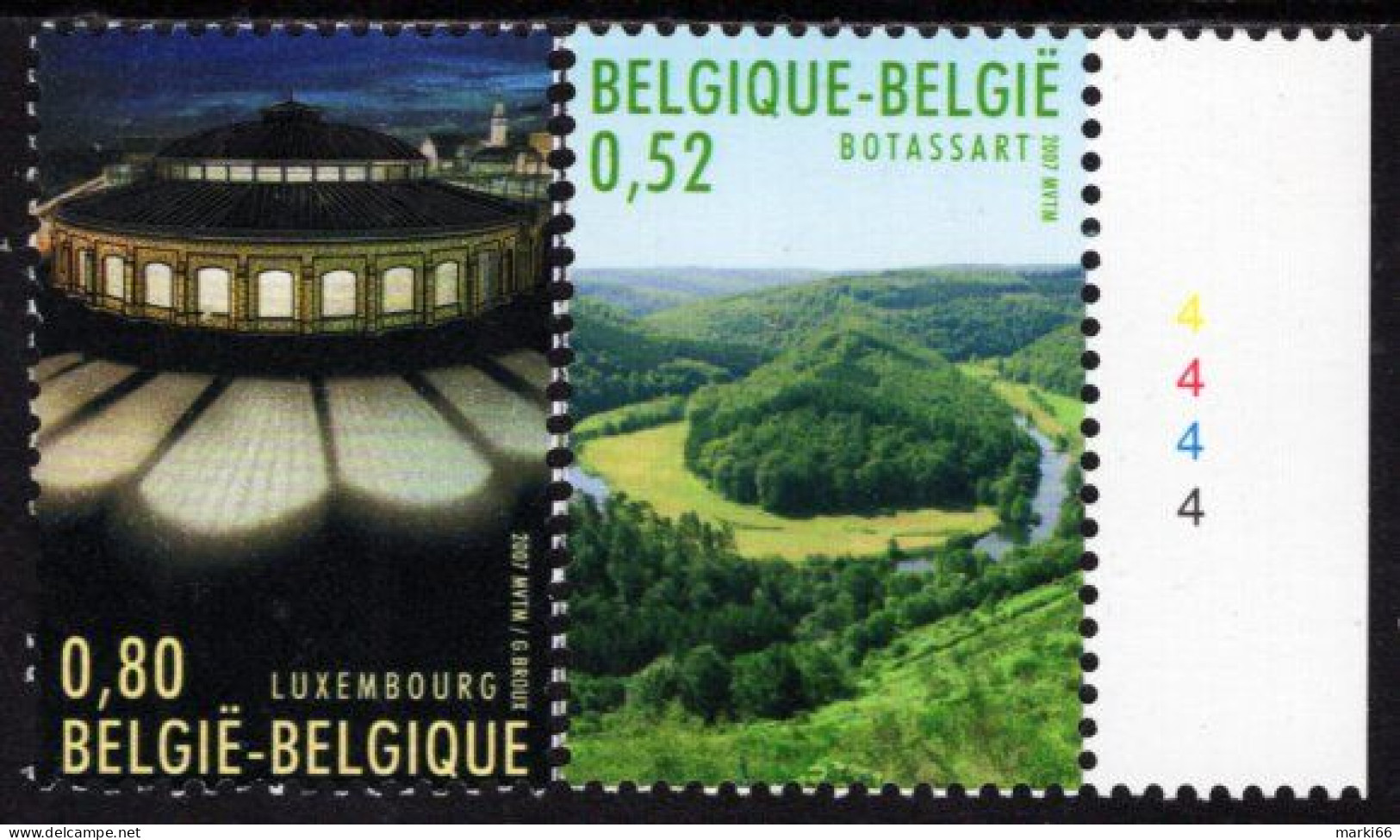 Belgium - 2007 - Culture And Arts - Joint Issue With Luxembourg - Mint Stamp Set - Ungebraucht