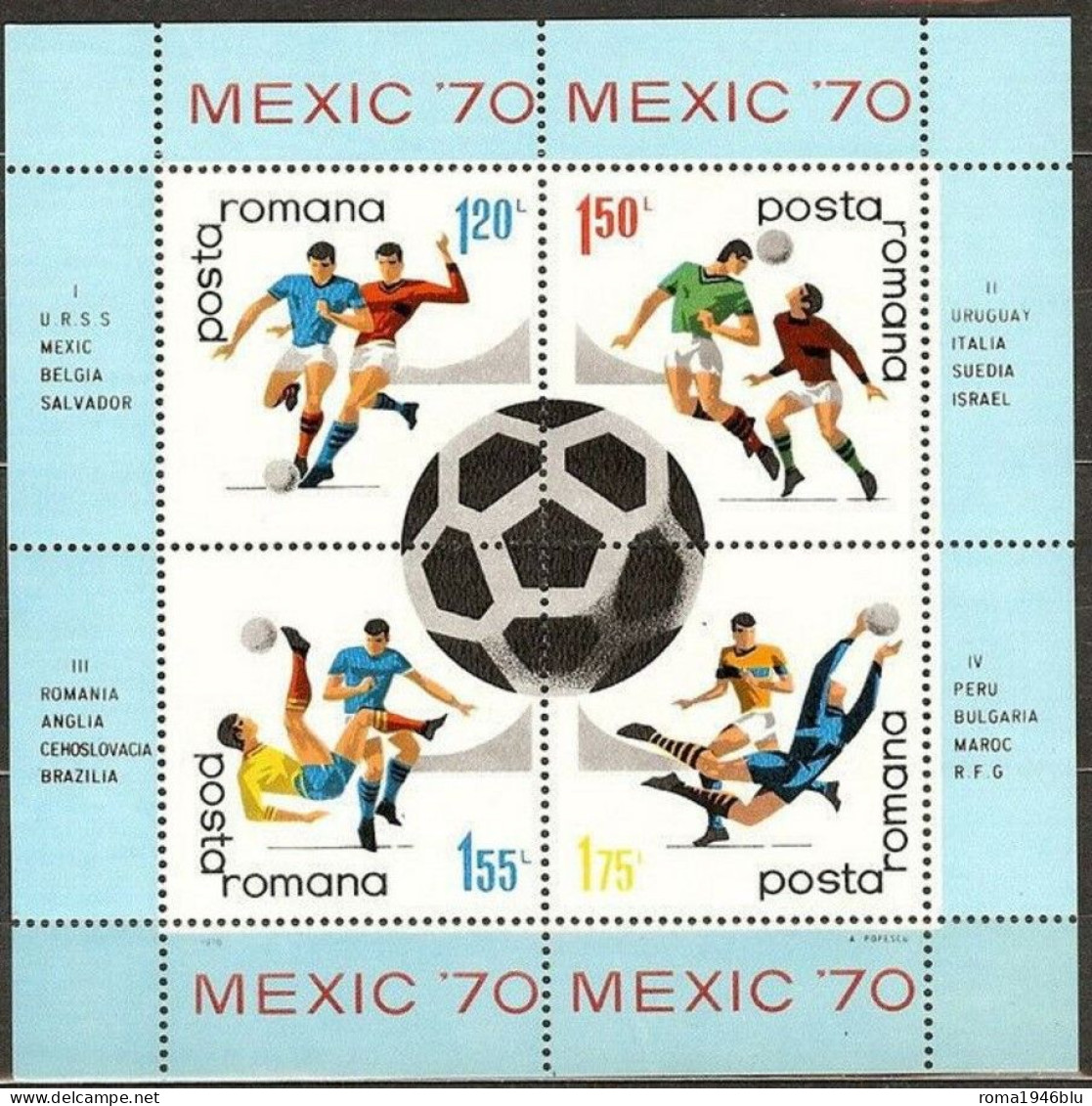 ROMANIA 1971 MEXIC ' 70 ** MNH - Unused Stamps