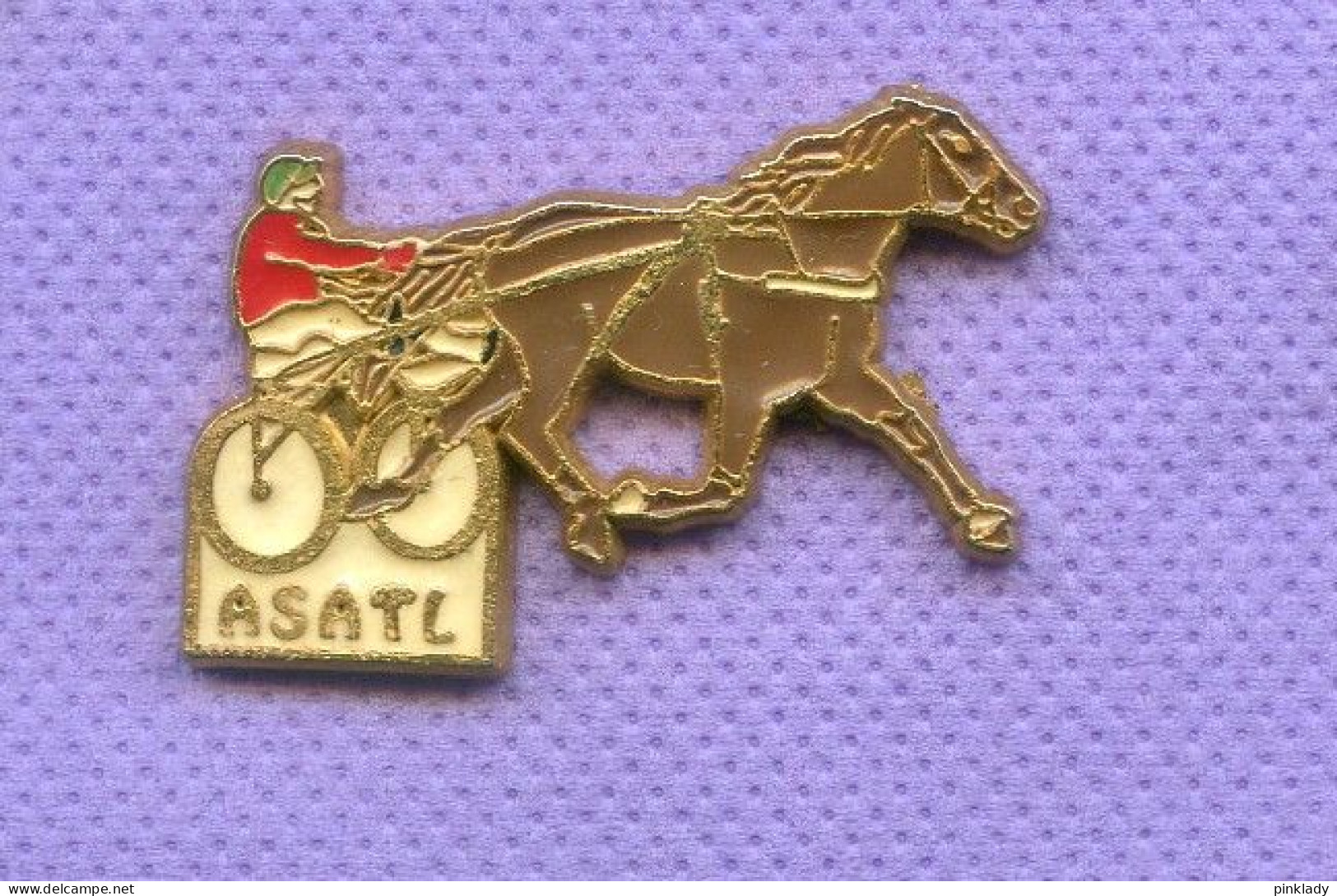 Rare Pins Course Hippique Chevaux Cheval Trot Asatl J187 - Other & Unclassified