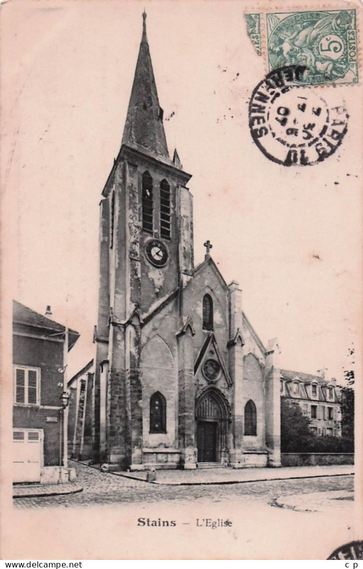 Stains - L'Eglise -  CPA °J - Stains