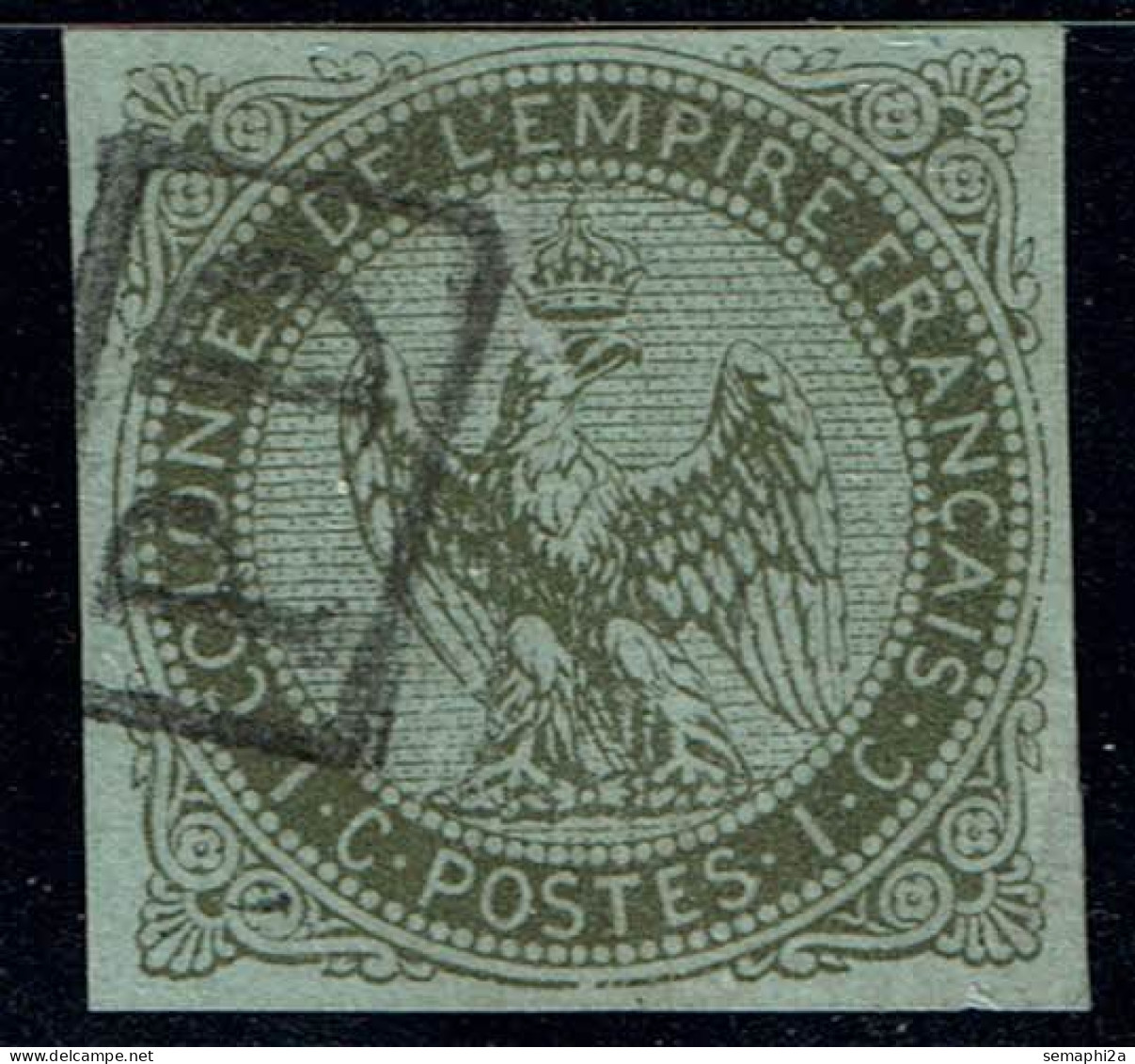 #lot 19#  Colonies Générales émissions Aigle N° YT1 Oblitéré        Réunion PD Dans Rectangle - Altri & Non Classificati