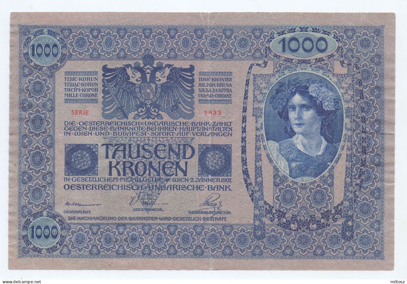 Austria 1.000 Kronen 1919 KM#59 - Autriche