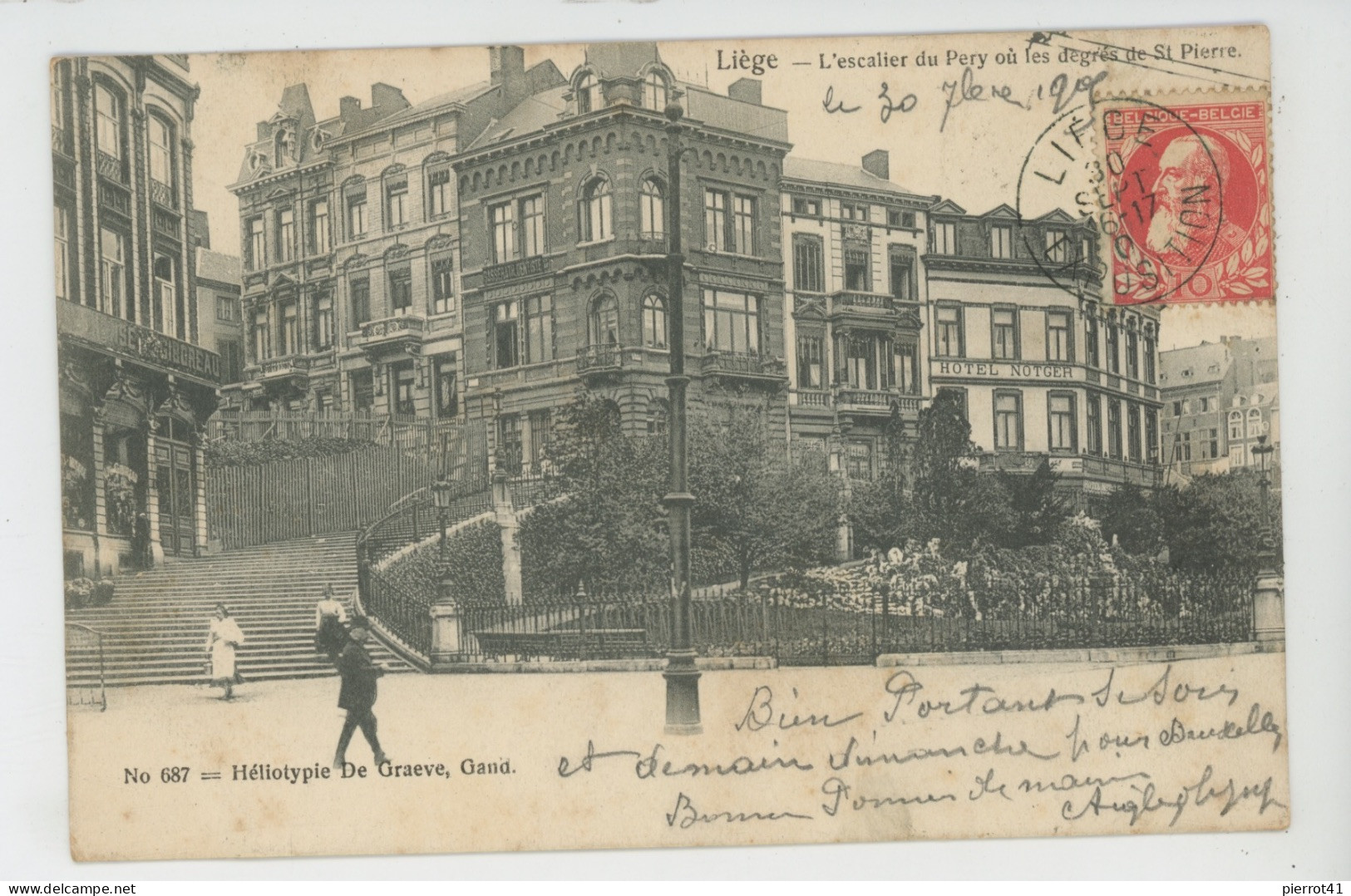 BELGIQUE - LIEGE - L'Escalier Du Pery Ou Les Degrés De Saint Pierre - Luik