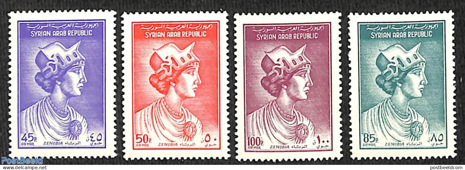 Syria 1962 Queen Zonobia 4v, Mint NH, History - Kings & Queens (Royalty) - Case Reali